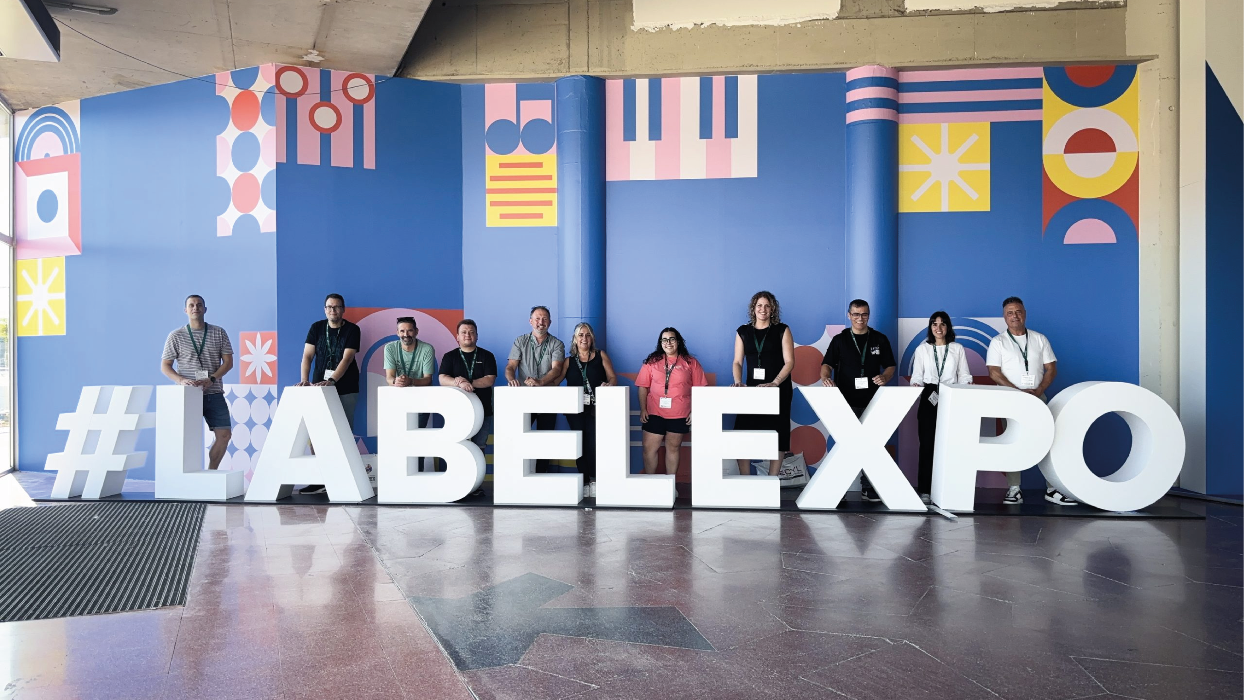 Equipo de Etiquer en la feria Labelexpo